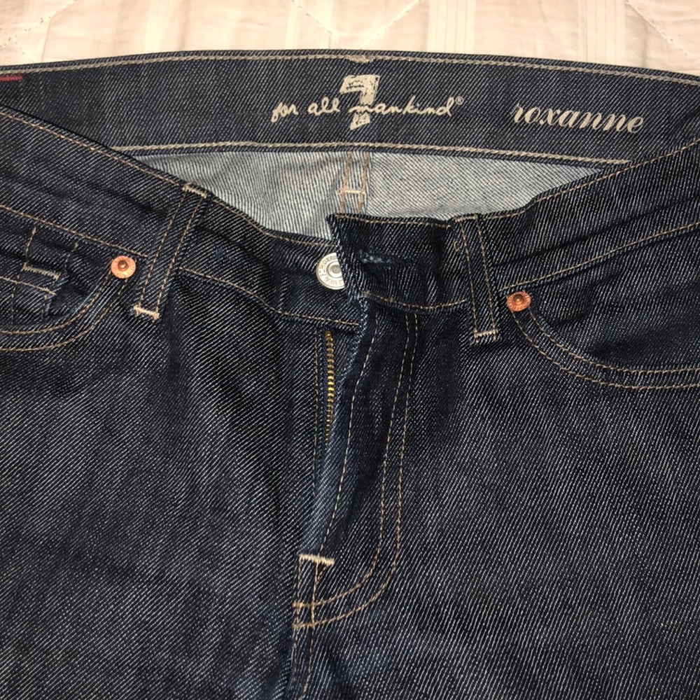 Dark Denim 7 for all mankind jeans
